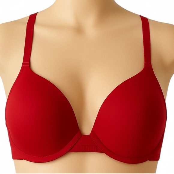 NEW RED LIGHTLY LINED BRA - Picture 1 of 4